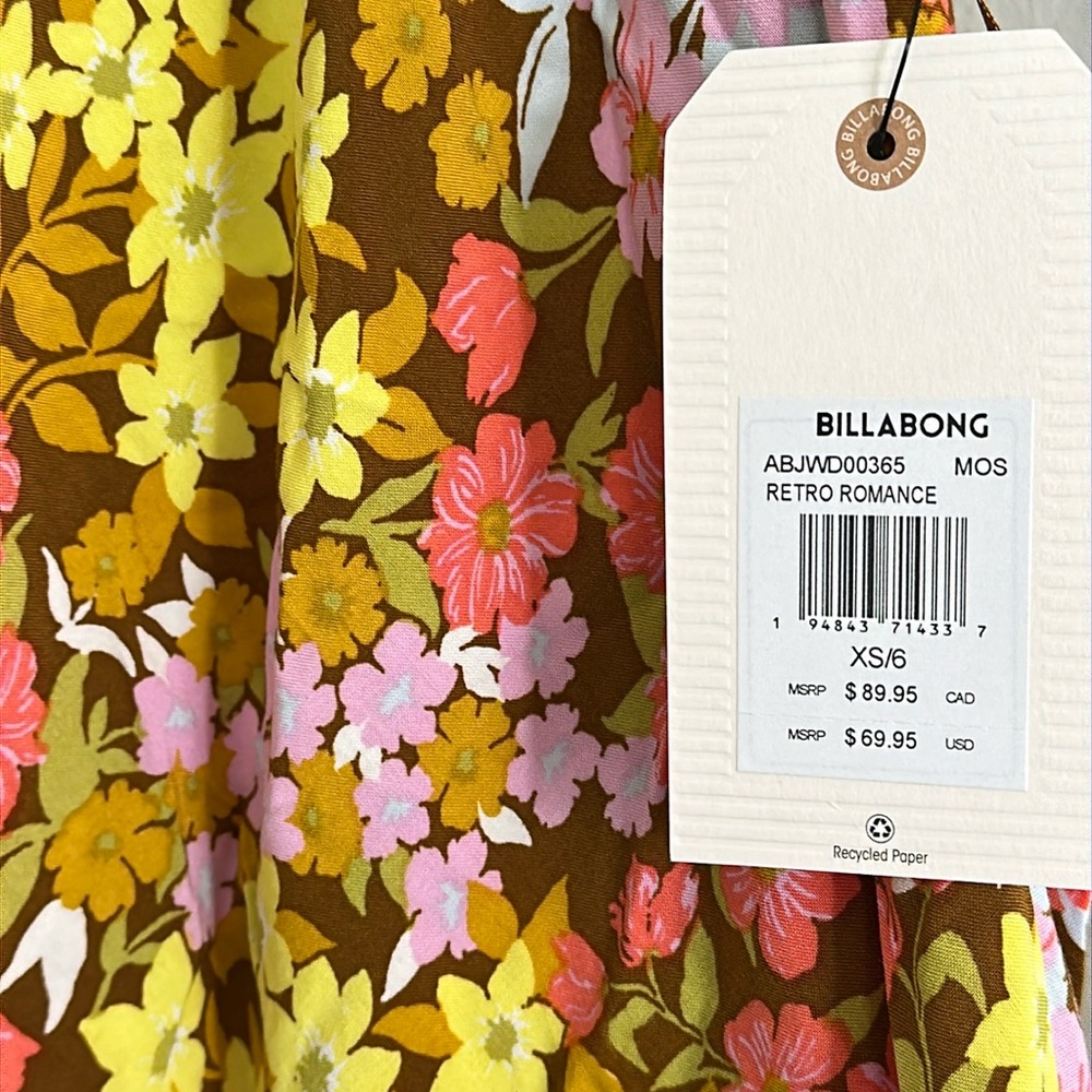 NEW Billabong Retro Romance Dress - Picture 11 of 14